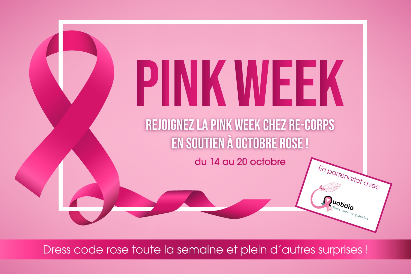 PINK WEEK chez Re-Corps ! 🩷