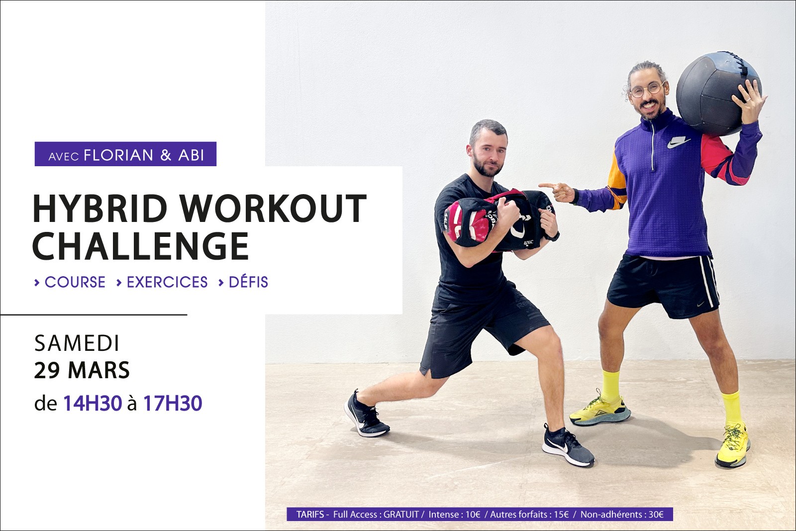 HYBRID WORKOUT CHALLENGE avec Florian et Abi