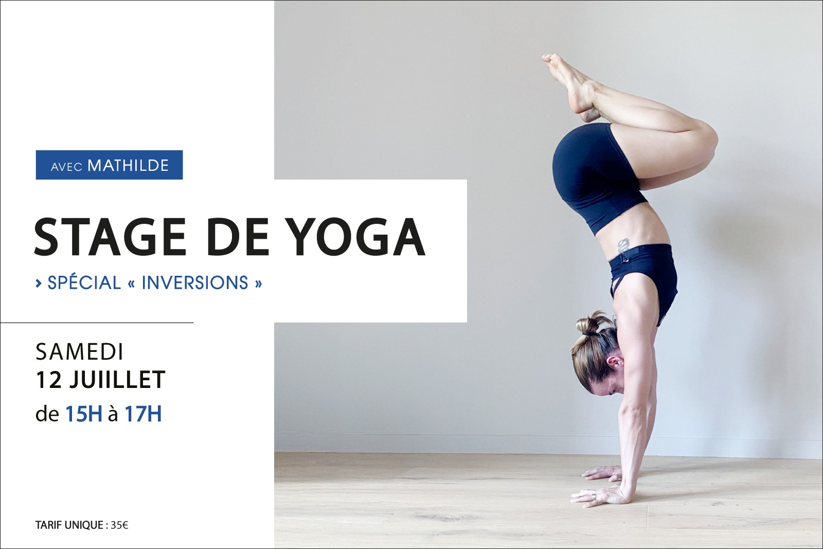 STAGE DE YOGA spécial "inversions" avec Mathilde