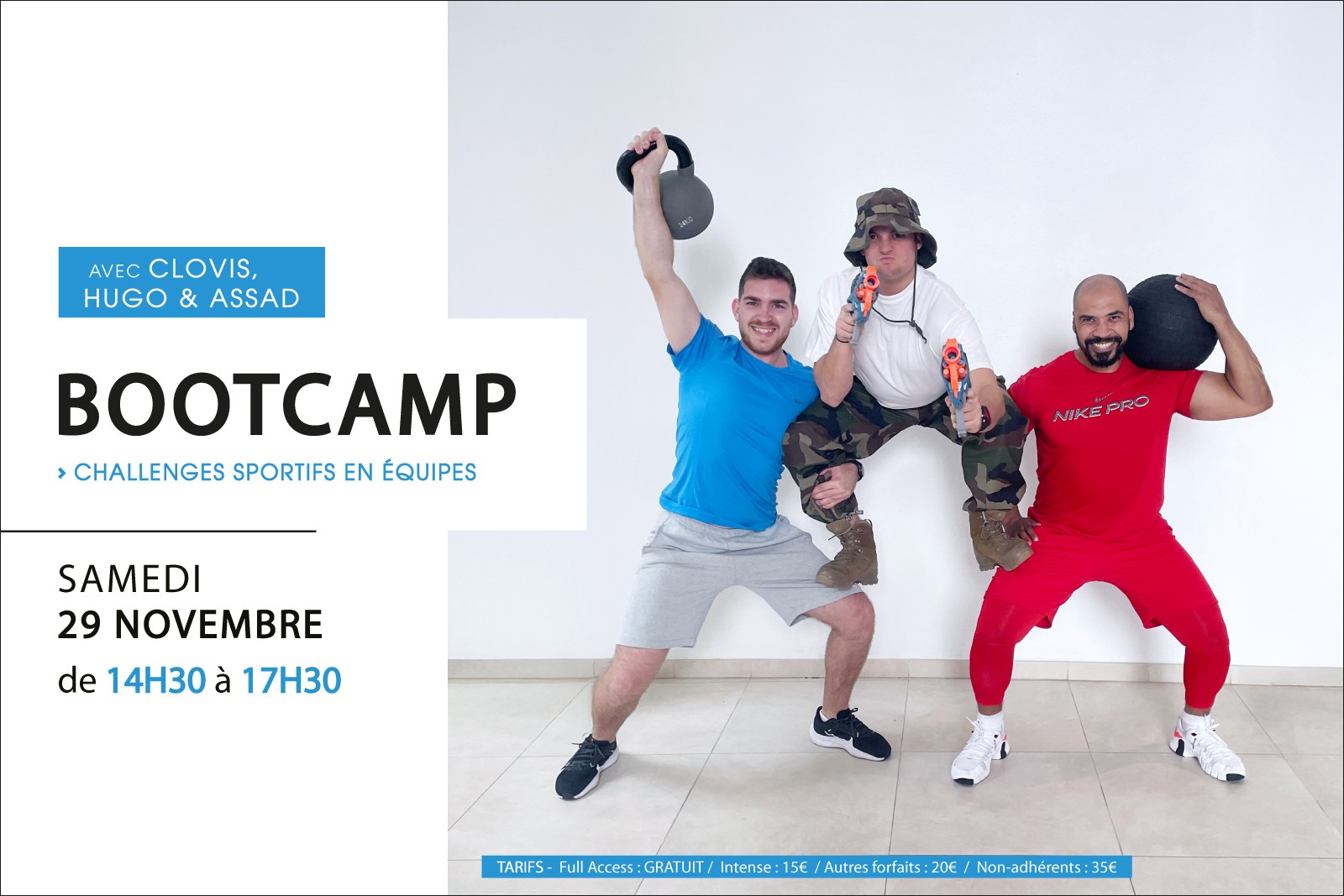 ÉVÉNEMENT BOOTCAMP avec Clovis, Hugo et Assad