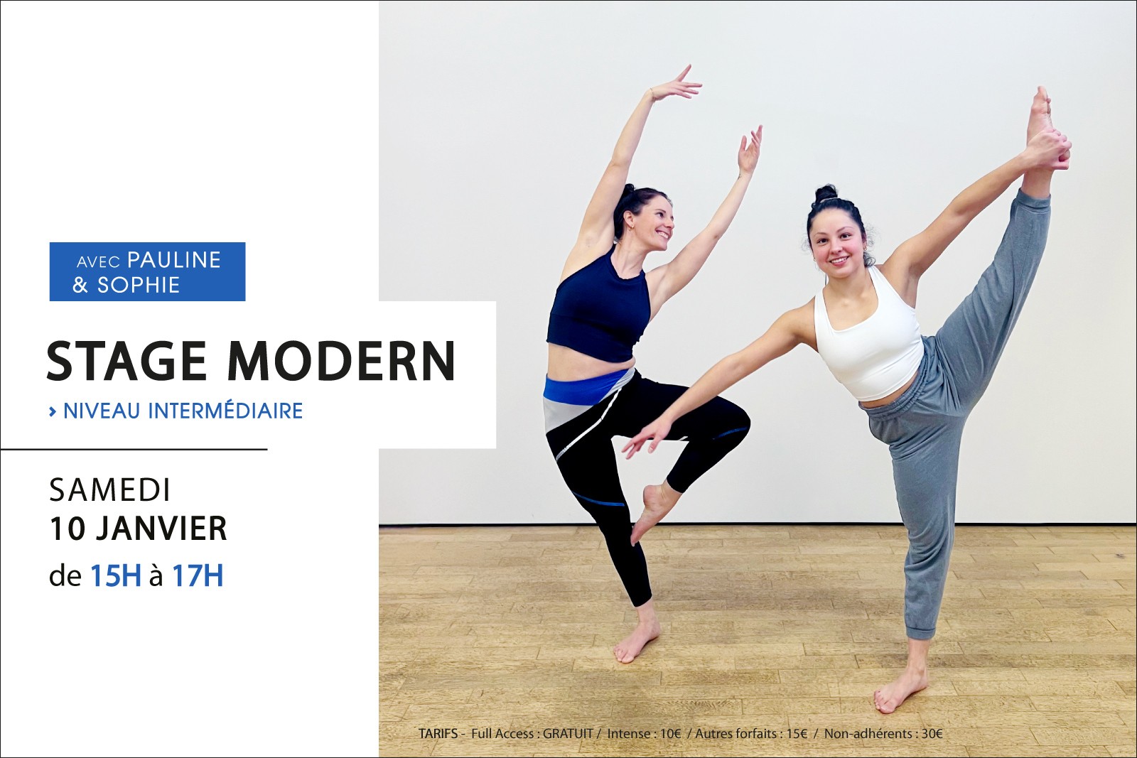 STAGE DE MODERN avec Pauline et Sophie